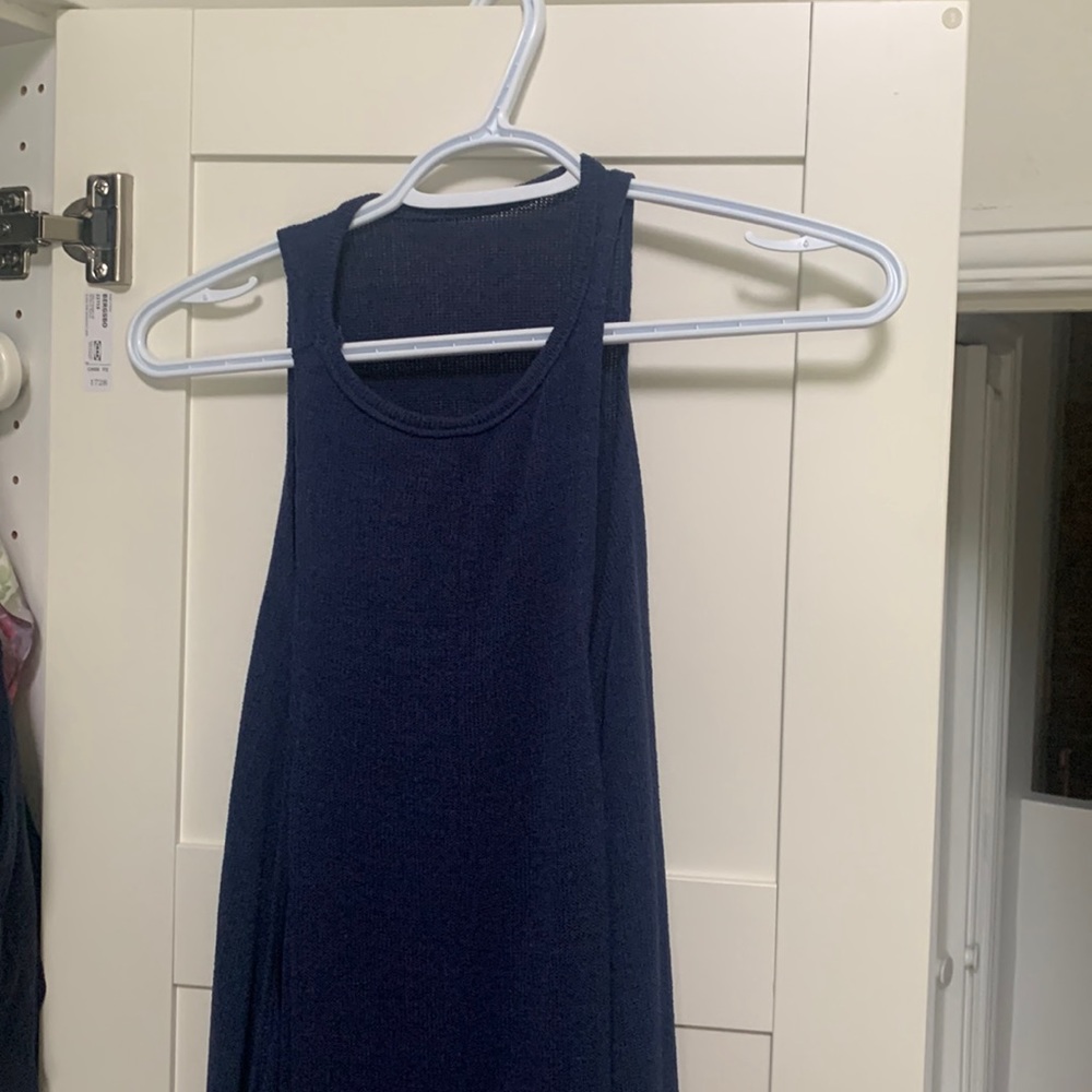 SHEIN blue wrap dress